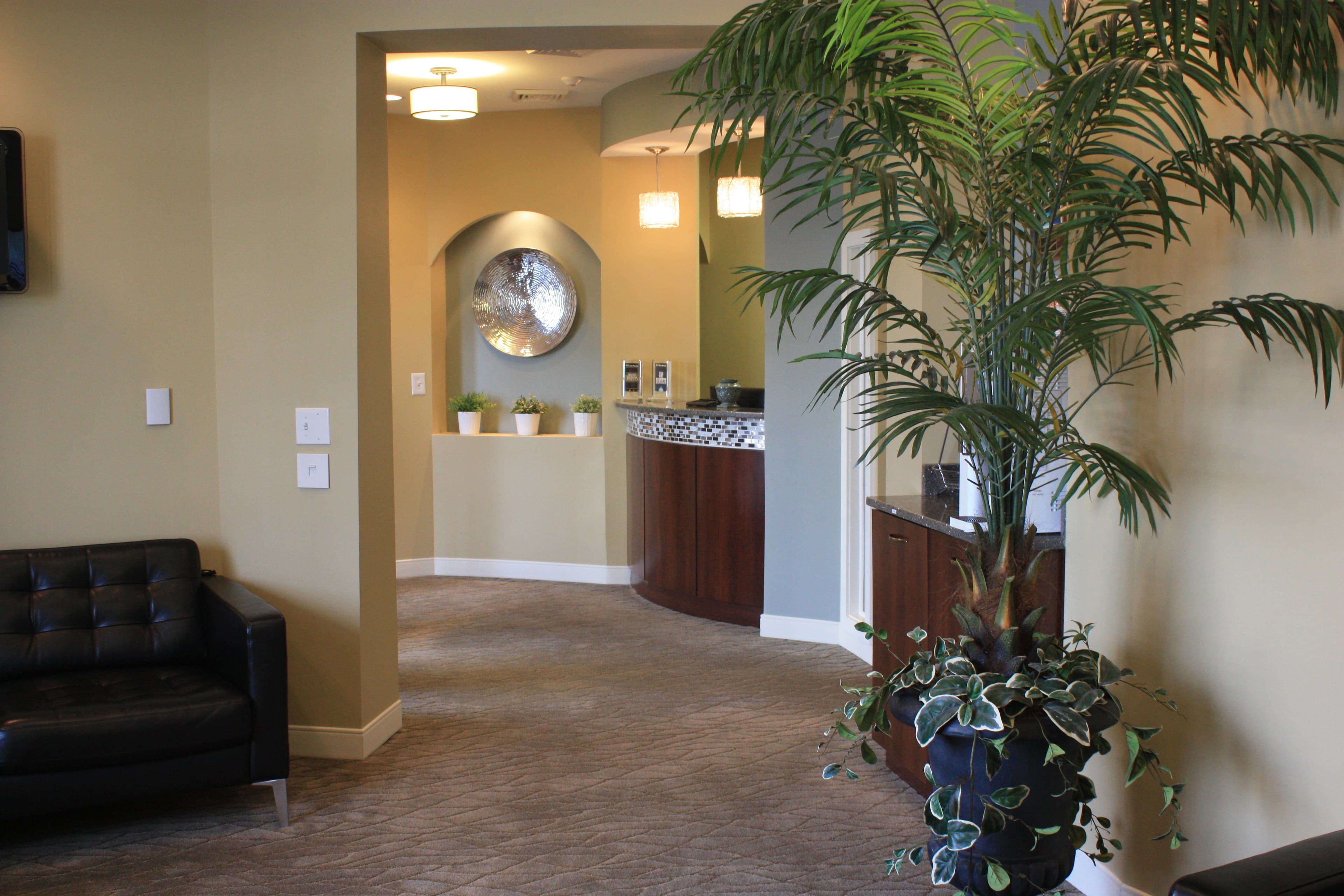 Our reception area